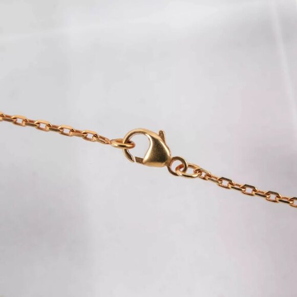 HERMES Irene H Motif Red Lacquered Gold Pendant - Picture 4 of 12